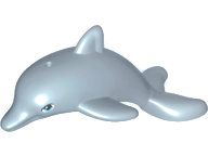 Dolphin, Friends Style, Jumping with Bottom Axle Holder with Medium Azure Eyes Pattern