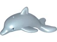 Dolphin, Friends Style, Jumping with Bottom Axle Holder with Medium Azure Eyes Pattern
