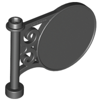 Road Sign Round on Pole with Flat Top Attachment