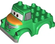 Duplo Car Body Truck with Disney Planes Chug Pattern
