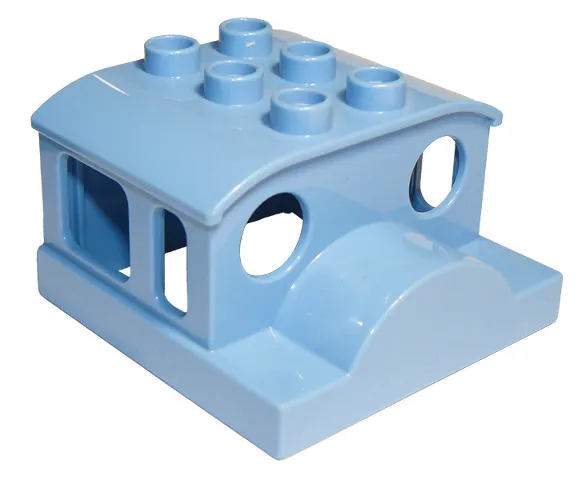 Duplo, Train Steam Engine Cabin Roof 2 x 3 Studs