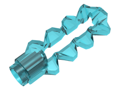 Minifigure, Weapon Sword, Double Blade Serrated with Bar Holder