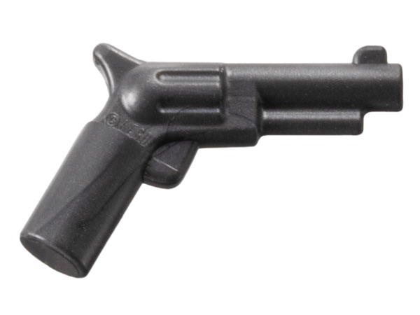 Minifigure, Weapon Gun, Pistol Revolver - Small Barrel