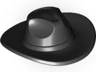 Minifigure, Headgear Hat, Very Wide Brim, Outback Style (Fedora)