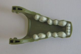 Large Figure Head Modified Chima Crocodile Jaw Lower with Teeth Pattern