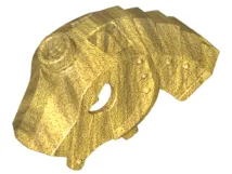 Horse Battle Helmet, Stud on Top and 4 Neck Plates (Unicorn)