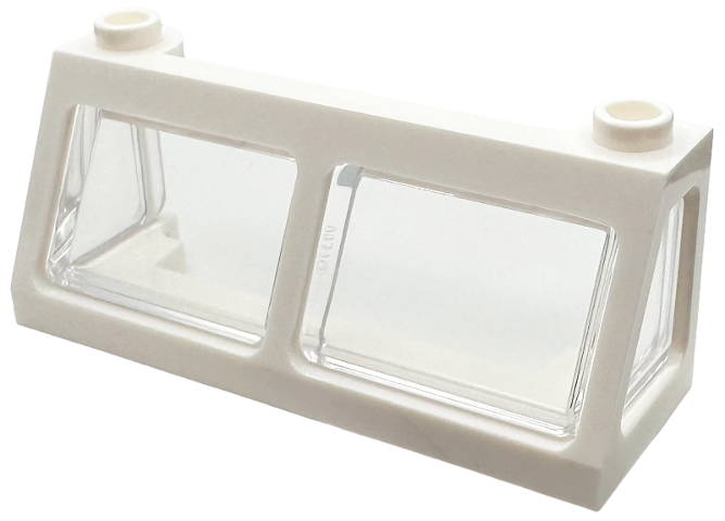 Windscreen 2 x 6 x 2 Train with Trans-Clear Glass (13756 / 13760)