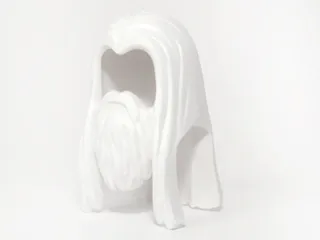 Minifigure, Hair Long Straight with Center Part and Beard