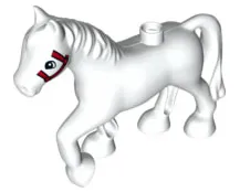 Duplo Horse with Red Bridle Pattern