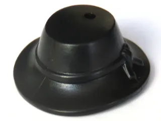 Minifigure, Headgear Hat, Wide Brim Down with Knotted Band
