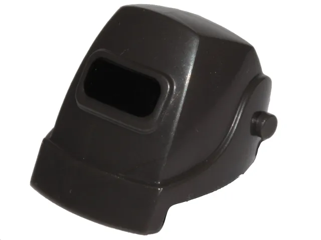 Minifigure, Headgear Helmet Welding with Black Visor Pattern