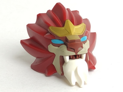 Large Figure Head Modified Chima Lion with Blue Eyes Pattern