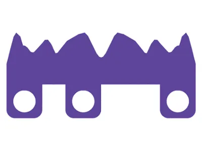 Minifigure Skirt Cloth 6 Jagged Points