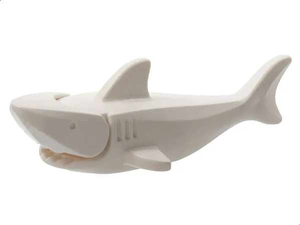 Shark with Rounded Nose and Debossed Gills and Eyes
