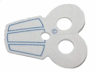 Minifigure Armor Pauldron Cloth with Blue Stripes Pattern