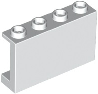 Panel 1 x 4 x 2 with Side Supports - Hollow Studs