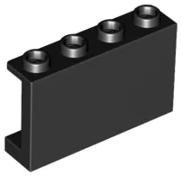 Panel 1 x 4 x 2 with Side Supports - Hollow Studs