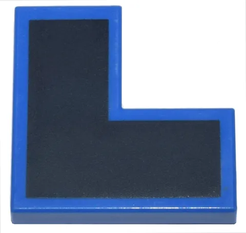 Tile 2 x 2 Corner with Black L-Shape Pattern