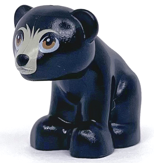 Bear, Friends Style, Baby Cub, Sitting with Black Nose, Nougat Eyes and Tan Muzzle Pattern