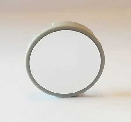 Tile, Round 2 x 2 with Bottom Stud Holder with Mirrored (Mirror) Circle Pattern (Sticker) - Set 10269