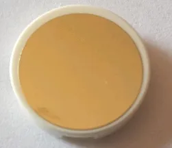 Tile, Round 2 x 2 with Bottom Stud Holder with Mirrored Gold Pattern (Sticker) - Set 10257