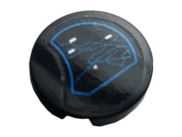 Tile, Round 2 x 2 with Bottom Stud Holder with GPS Navigation Map Pattern (Sticker) - Set 42083