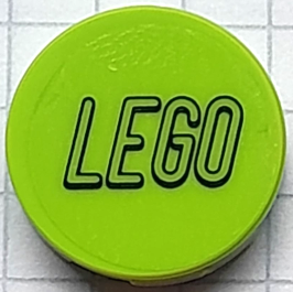 Tile, Round 2 x 2 with Bottom Stud Holder with Black LEGO Logo Outline Rounded Ends on Transparent Background Pattern (Sticker) - Set 80111