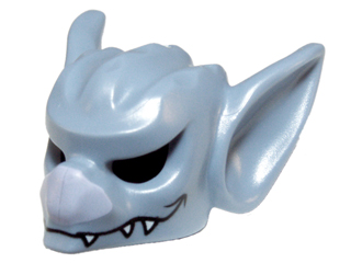 Minifigure, Headgear Mask Bat with Lavender Nose and White Fangs Pattern