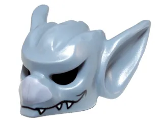 Minifigure, Headgear Mask Bat with Lavender Nose and White Fangs Pattern