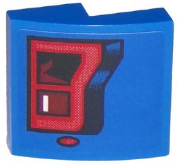 Slope, Curved 2 x 2 x 2/3 with Ford F150 Raptor Taillight Pattern Model Right Side (Sticker) - Set 75875