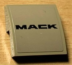 Slope, Curved 2 x 2 x 2/3 with 'MACK' Pattern (Sticker) - Set 42078