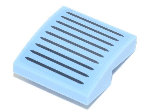 Slope, Curved 2 x 2 x 2/3 with Black Grille Pattern (Sticker) - Set 77942