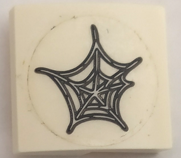 Slope, Curved 2 x 2 x 2/3 with Spider Web Pattern (Sticker) - Set 76083