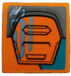 Slope, Curved 2 x 2 x 2/3 with Dark Bluish Gray and Dark Turquoise Armor Plates with Black Outlines and Metallic Light Blue Circuitry Pattern (Sticker) - Set 76194
