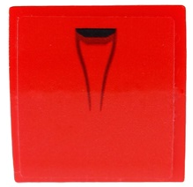 Slope, Curved 2 x 2 x 2/3 with Black and Dark Red Air Vent Pattern (Sticker) - Set 75890