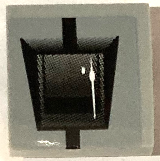 Slope, Curved 2 x 2 x 2/3 with Black Stripe, Trapezoid Air Intake and White Glint Line Pattern (Sticker) - Set 75881