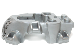 Flywheel Fairing Spider Shape with Black Armor Scales and White Fangs Pattern