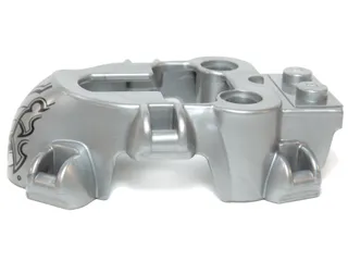 Flywheel Fairing Spider Shape with Black Armor Scales and White Fangs Pattern