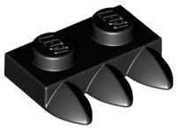 Plate, Modified 1 x 2 with 3 Teeth