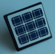 Road Sign 2 x 2 Square with Open O Clip with Solar Panel Pattern (Sticker) - Set 60226