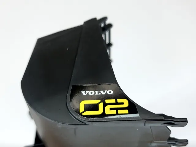 Technic Digger Bucket 15 x 23 with VOLVO Logo and "02" Pattern on Both Sides (Stickers) - Set 42081