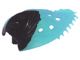Hero Factory Creature Cocoon Petal with Molded Hard Plastic Black Base Pattern - Flexible Rubber