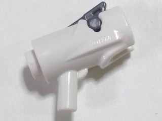 Minifigure, Weapon Gun, Mini Blaster / Shooter with Dark Bluish Gray Trigger (15391 / 15392)