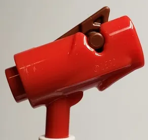 Minifigure, Weapon Gun, Mini Blaster / Shooter with Reddish Brown Trigger (15391 / 15392)