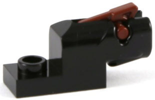 Projectile Launcher, 1 x 2 Mini Blaster / Shooter with Reddish Brown Trigger (15403 / 15392)
