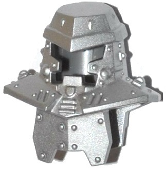 Minifigure, Headgear Head Armor with Rivets