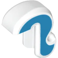 Cat Tail with Dark Azure Sides Pattern