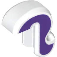 Cat Tail with Dark Purple Sides Pattern