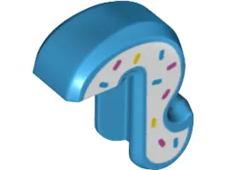 Cat Tail with White Sides and Sprinkles Pattern