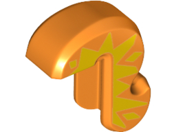 Cat Tail with Yellow Spikes Pattern